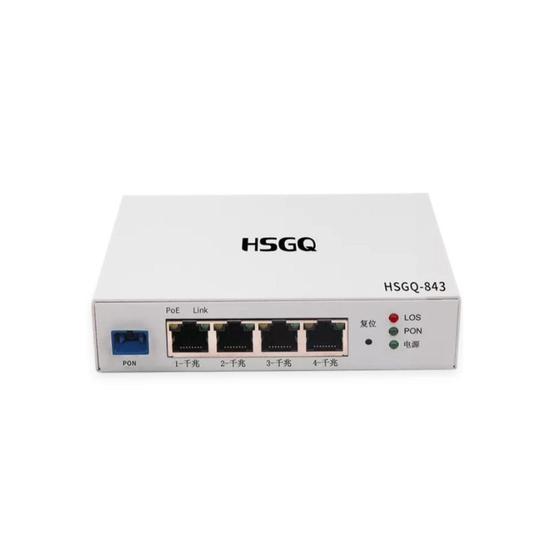 HSGQ-843 XPON MDU 4× 10/100/1000M RJ45 (PoE)
